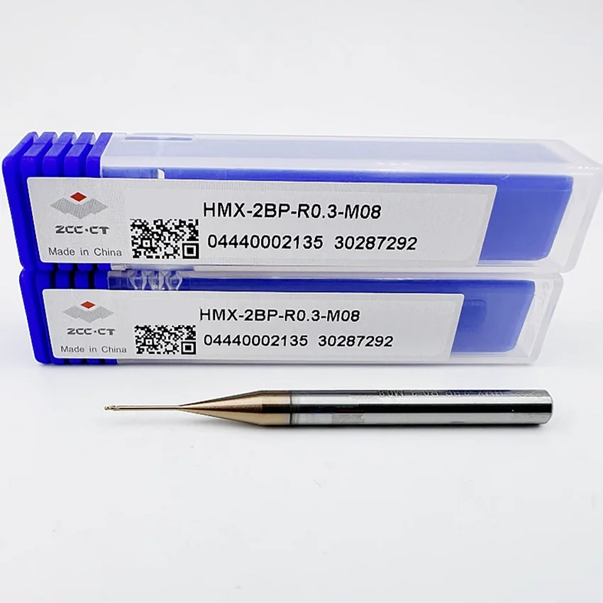 HMX-2BP-R0.3-M08 ZCC.CT HMX-2BP Шаровая концевая фреза с двумя кромками и прямым хвостовиком