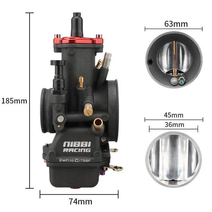 

NIBBI 2T мотоцикл PWN 34 мм/36 мм/38 мм/40 мм карбюраторы для гоночного внедорожного двигателя 250cc ~ 300cc двигатель YamahaKTM карбюратор