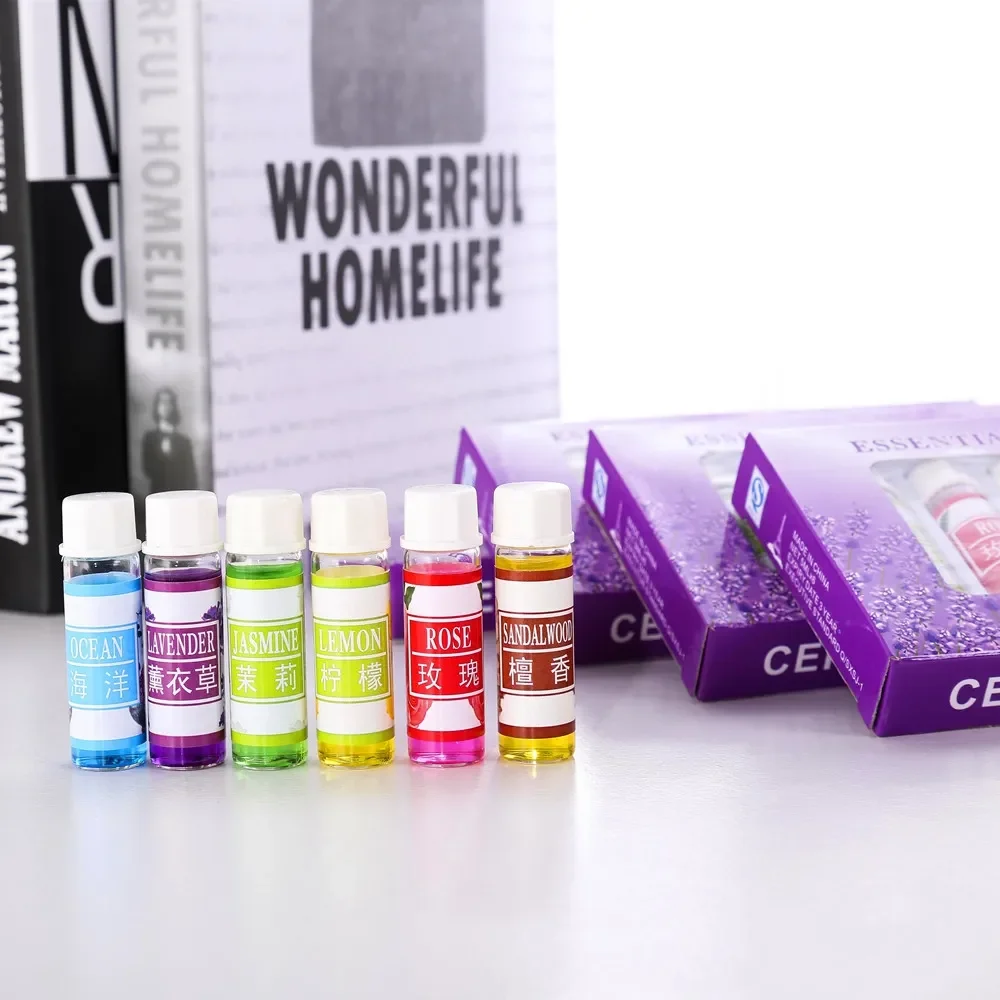 

Oil 6pcs/set For Diffuser Aromatherapy Oil Humidifier 6 Kind 5ML Fragrance Aromatherapy Oil Natural Spa