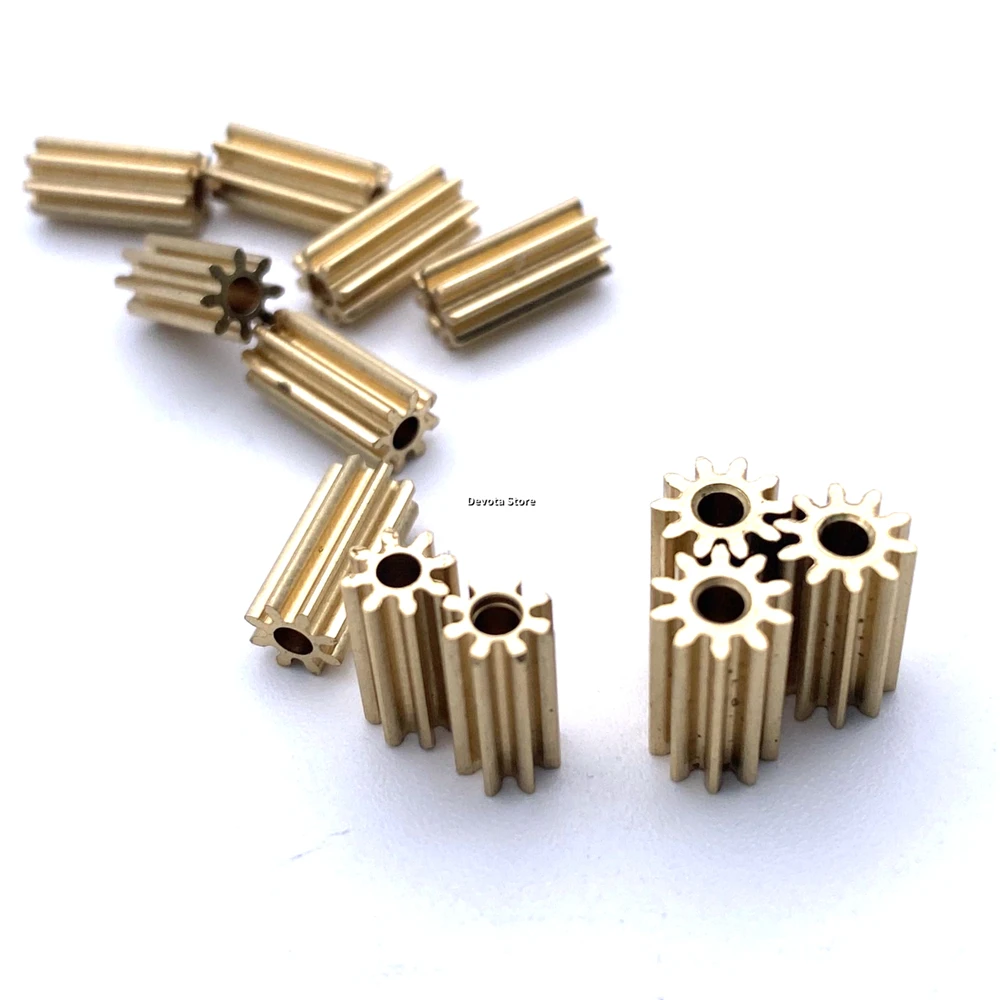 

Маленькая медная шестерня с 8/10 зубьями M0.5, модель «сделай сам», 0,5 м, 8 т, 10 т, отверстие 2 мм, толщина 10 мм