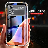 For Xiaomi Poco Pro Case Transparent Protect Phone Cover PocoPhone Pocco PocoX4 X4Pro Pro NFC Shockproof Fundas