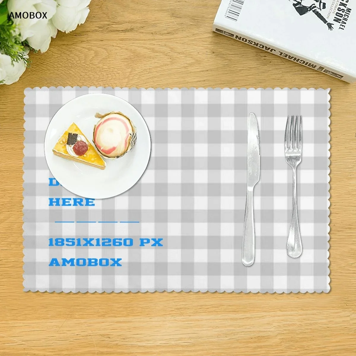 AMOBOX-Настраиваемые салфетки для обеденного стола термостойкие коврики