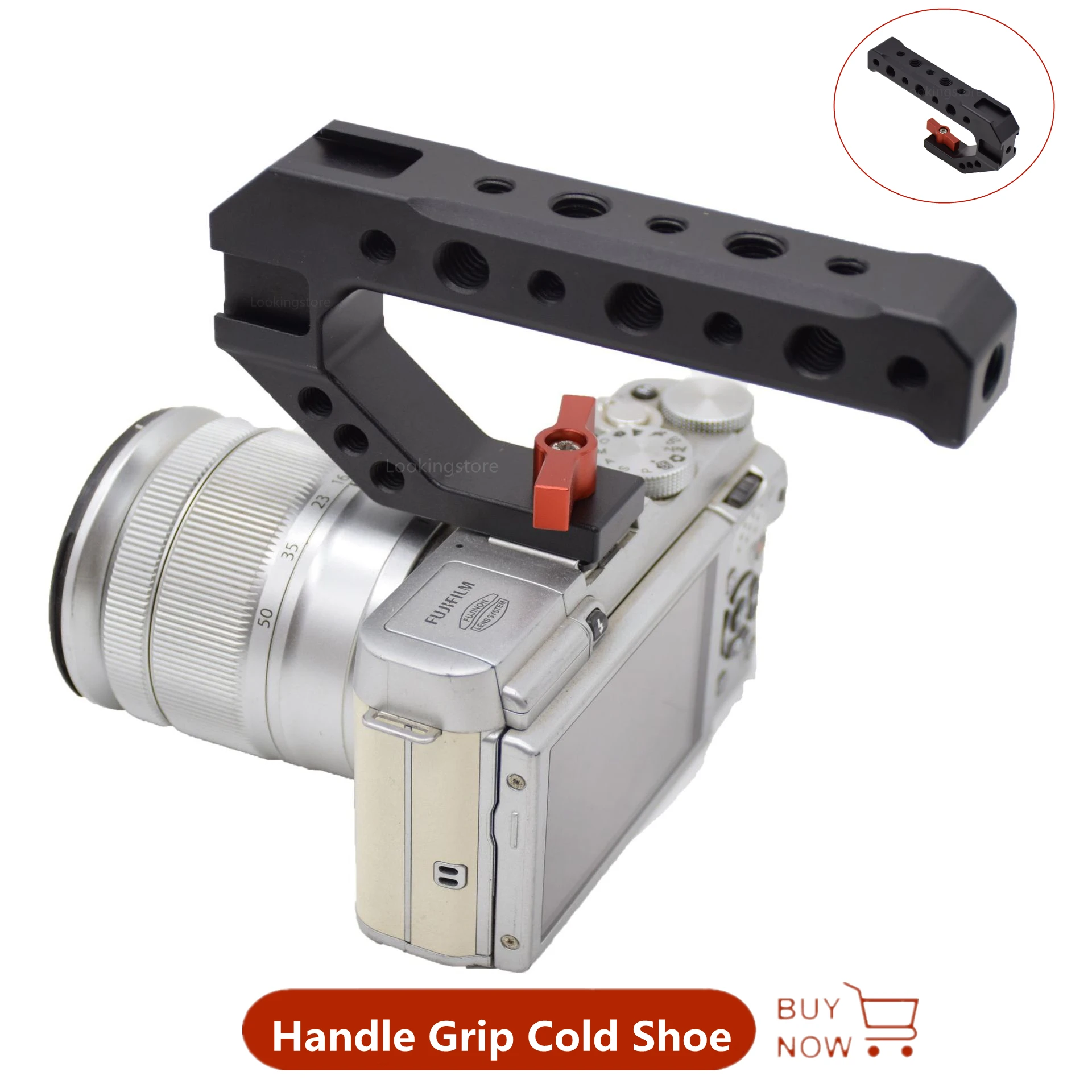 

Универсальная ручка-держатель для камеры с холодным башмаком и отверстием для винта 1/4 дюйма 3/8 дюйма