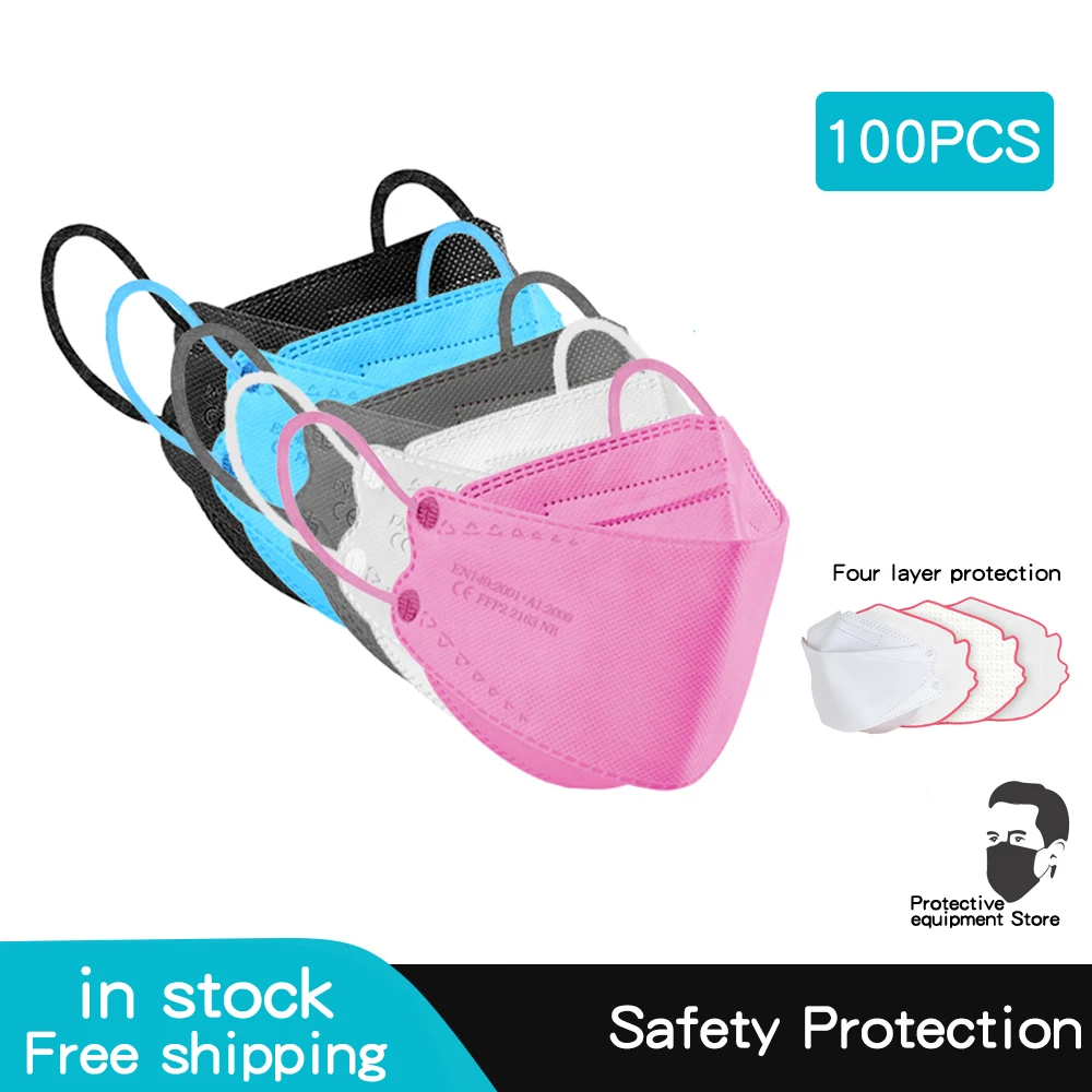 

10/20//50/100Pcs maschera monouso per pesci maschera Non tessuta a 3 strati maschera per Halloween Cosplay Mascararilla masc