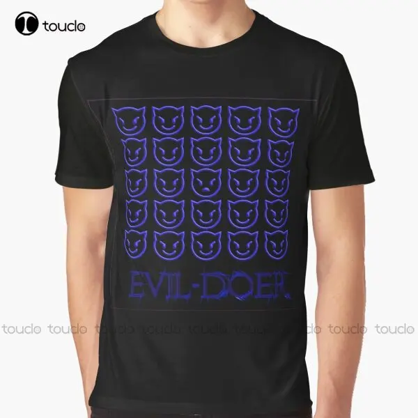 

Evil-Doer Graphic T-Shirt Gym Shirts Men Digital Printing Tee Shirts Christmas Gift New Popular Xxs-5Xl Streetwear