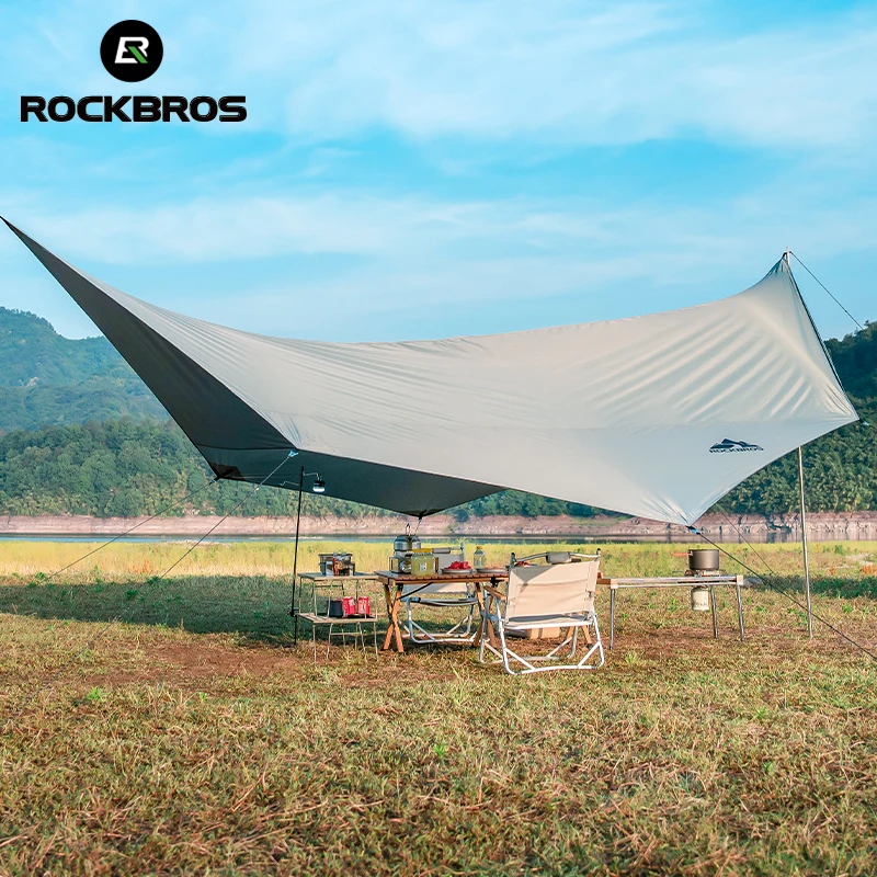 

ROCKBROS 5x5,3 м многоугольный восьмиугольный навес UPF 50 + покрытие брезент водонепроницаемый тент для кемпинга на открытом воздухе семейный тент от солнца