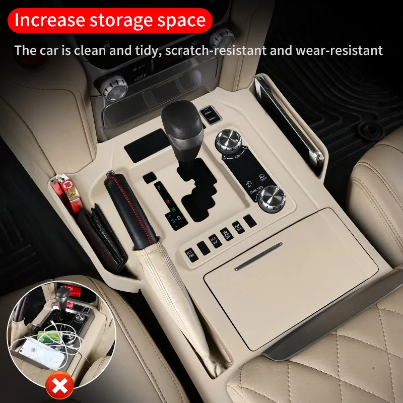 Фото Силиконовый защитный чехол для центральной консоли Toyota Land Cruiser LC200 2016-2021 годов, пылезащитный, от царапин, аксессуары для интерьера автомобиля №4