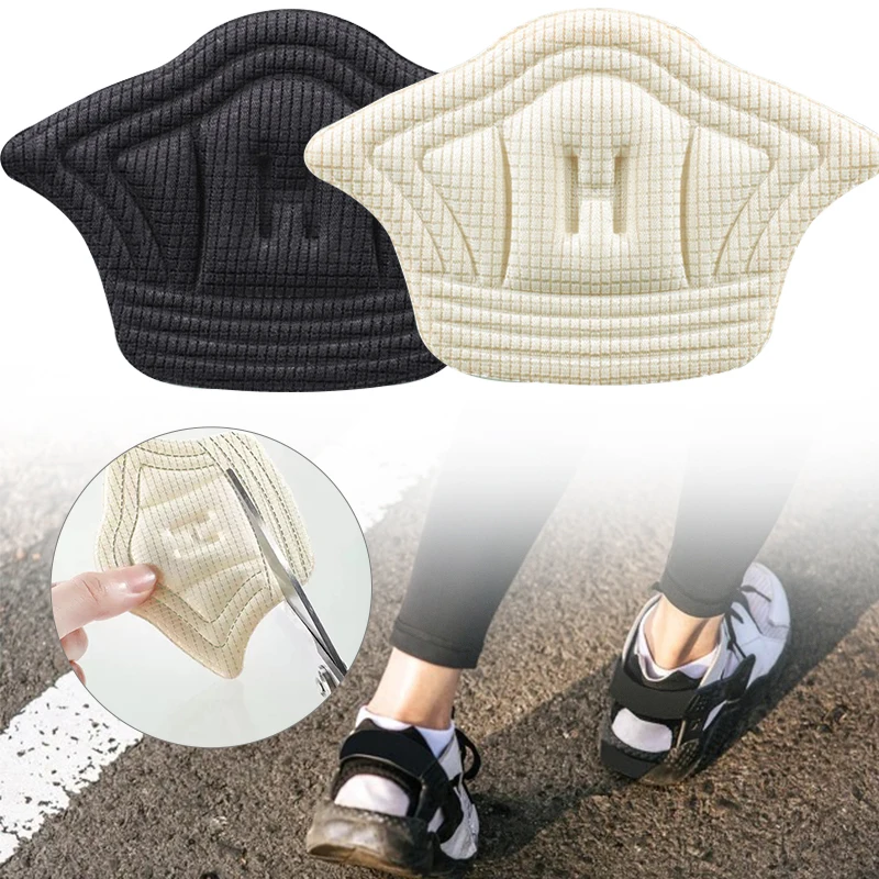 

2 PCS Heel Pads for Sport Shoes Sticker Adjust Size Heel Liner Grips Protector Anti-Wear Pain Relief Feet Pads Foot Care Inserts