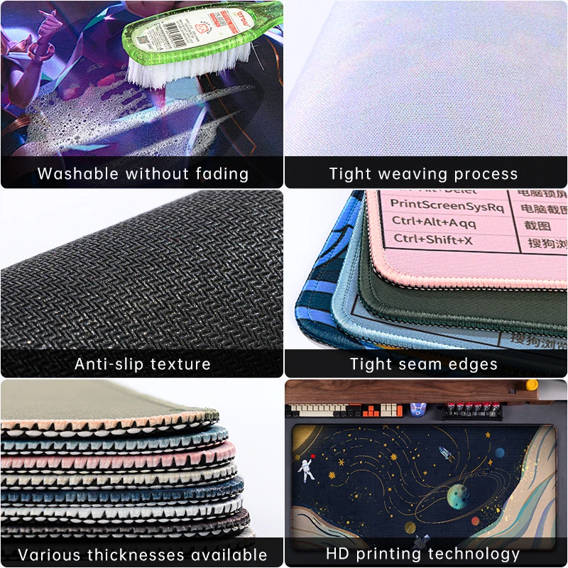 DIY Kawaii Большой Коврик для мыши мультяшный компьютерный коврик клавиатуры