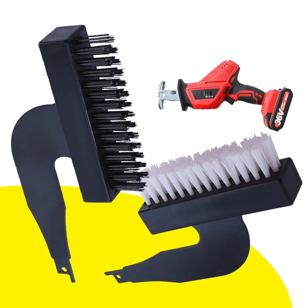 

Electric Cleaning Brushes Saber Saw Reciprocating Saw Nylon Steel Brush Head for Rust Stubborn Stains Removal Grinding Tools