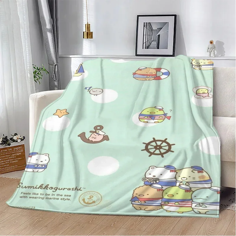 Пушистое одеяло Sumikkogurashi покрывало для кровати пляжное полотенце вязаное
