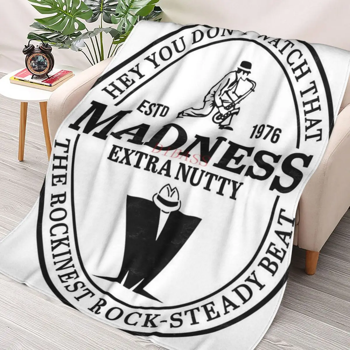 

Madness Extra Nutty 3D Printed Flannel Throw Blanket