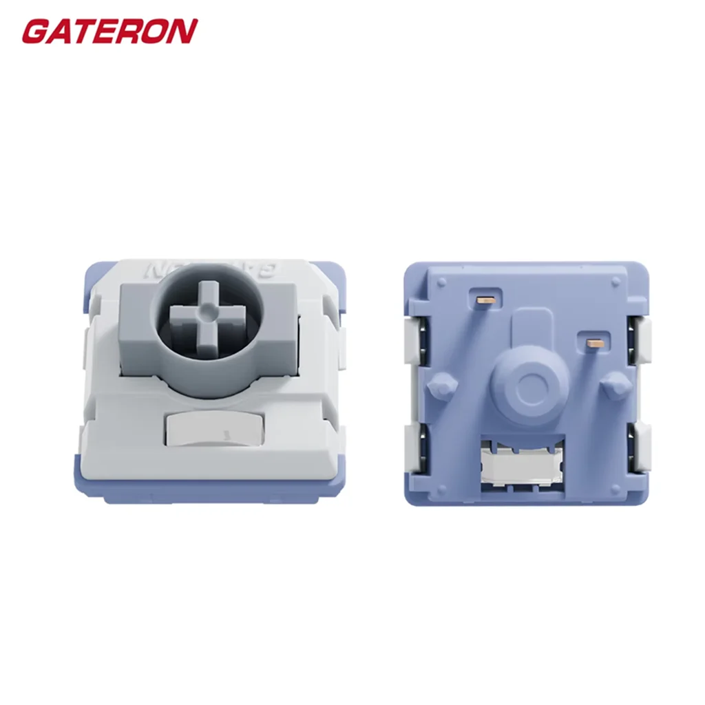 Фото Клавиатурный переключатель GATERON KS-33 Low Profile 3.0 Grey Heron, линейный, RGB, 5-контактный, для механических игровых клавиатур, с возможностью горячей замены, DIY №2