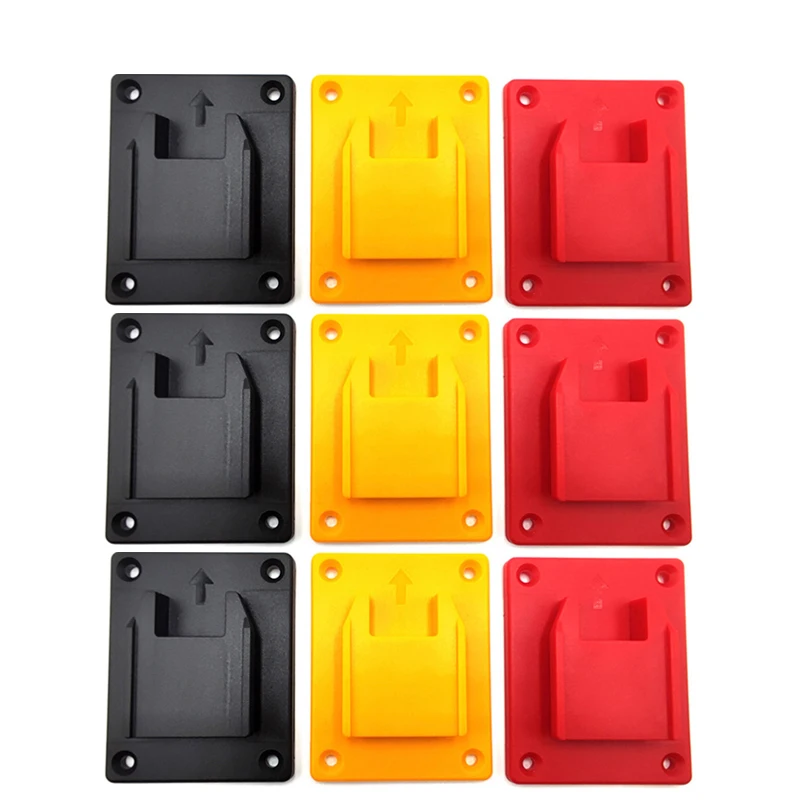 

5 Packs Tool Mount Storage Bracket For Dewalt 14.4V/18V/20V For Milwaukee M18 18V Li-ion Battery Tool Drill Holder Slots Stand