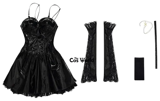 Костюм для косплея из аниме Death Note Misa Amane пикантный кружевной топ с имитацией кожи