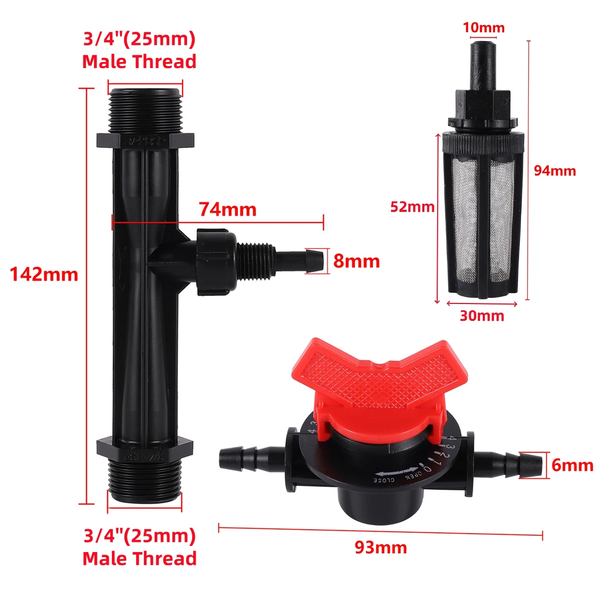 

Соединитель для садового водопровода Adhere To Fly, пластик, 3/4 дюйма
