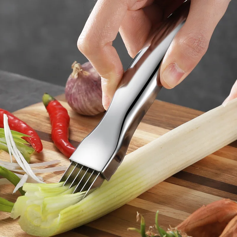 

Stainless Steel Onion Cutter Graters Garlic Ginger Chilli Slicer Food Crusher Shredder Kitchen Vegetable Chopper Cooking Tools