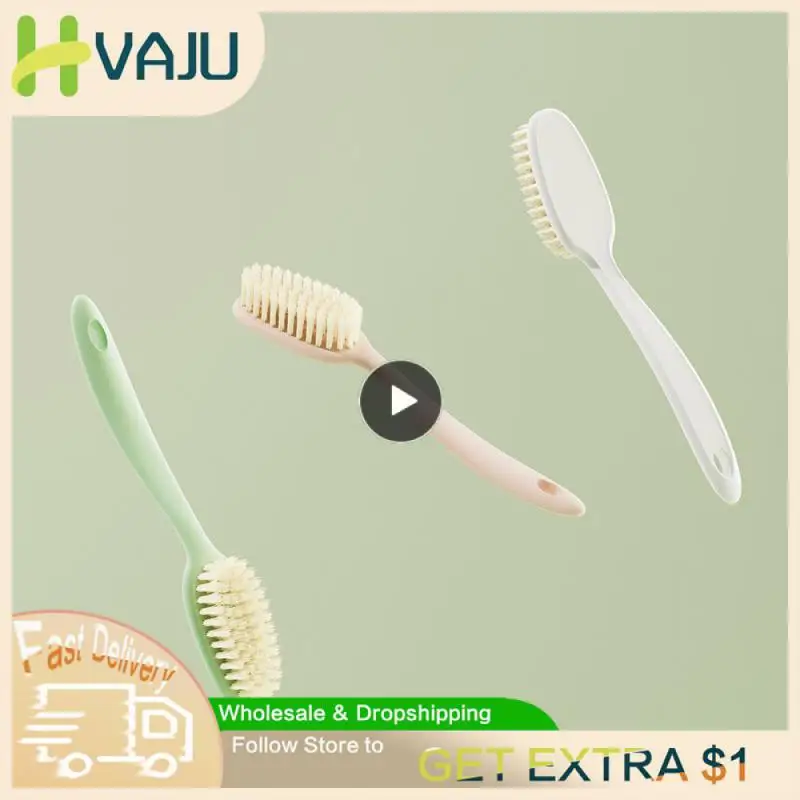 

New Laundry Brush Pink/green/white Long Handle Soft Brush Household Cleaning Tool Brush Shoes Special Shoe Brush Simple 22x5x4cm