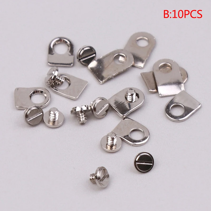 

10PCS Movement Securing Washer Casing Clamp Tab+Screw Kit Watch Movement For ETA 2824 2834 2846 2836 Replacement Parts Screw