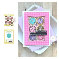donut days cling metal cutting dies and stamps for scrapbooking steel craft die cuts paper art emboss card handmade 2022