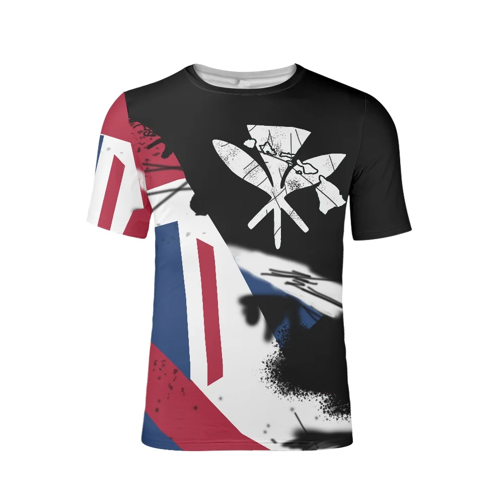 

Летняя футболка большого размера с круглым вырезом и коротким рукавом Футболка Гавайского графического дизайна 2022 повседневная одежда сви...