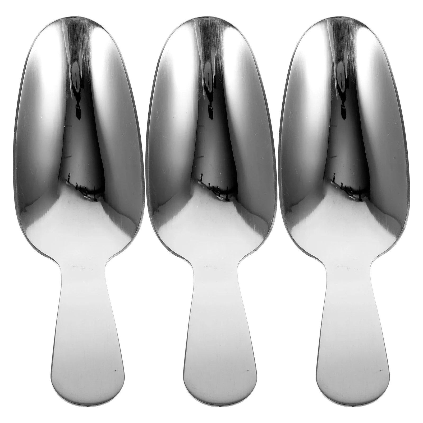 

Stainless Steel Short Handle Multi-Functional Dessert Scoops Candy Flour Shovel Spoon Ice Cream Scoops For Home Kitchen