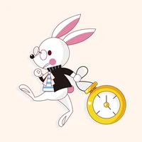 rabbit carrying a clock metal craft dies cutting for diy scrapbooking paper stencils new embossing dies 2022