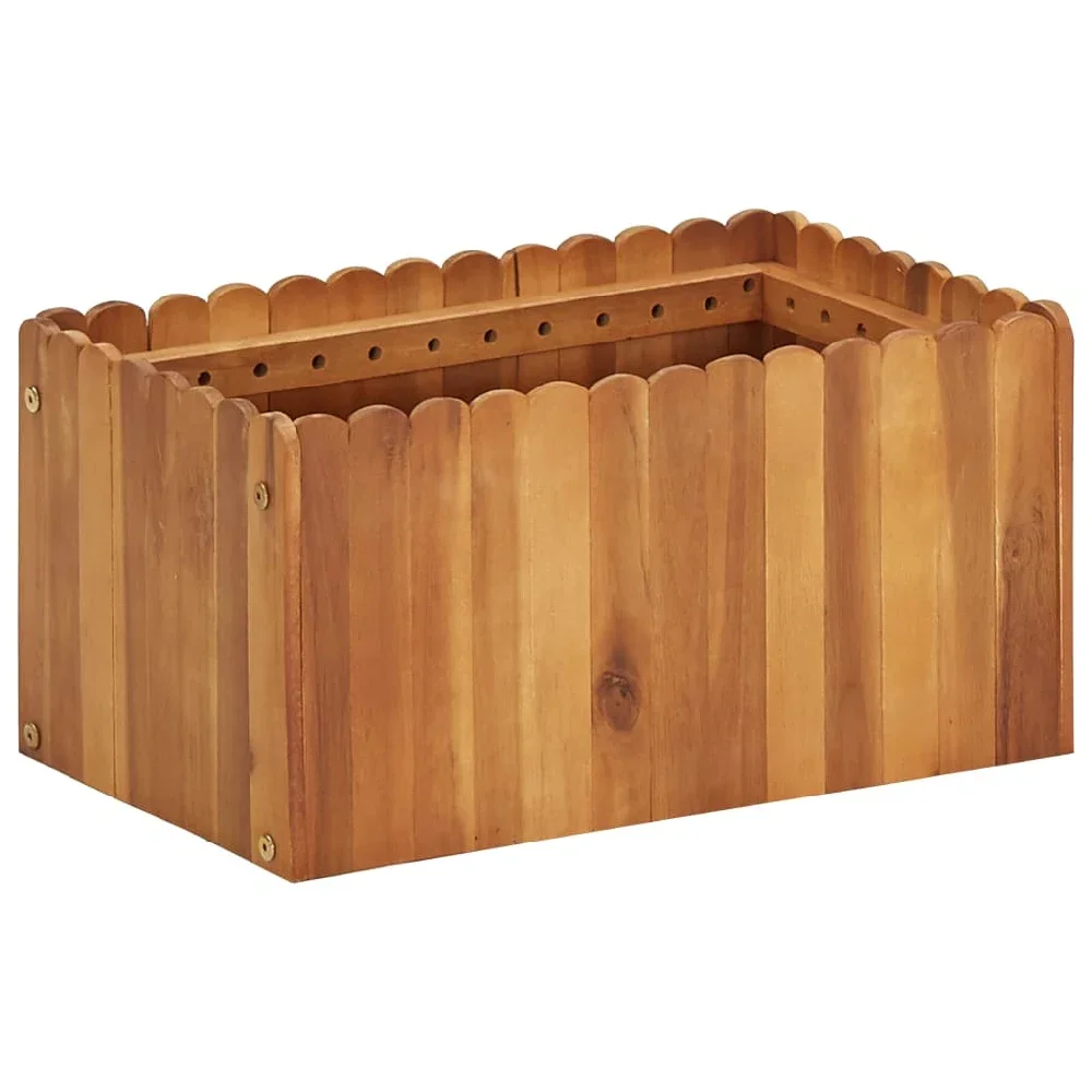 

Garden Raised Bed 19.6"x11.8"x9.8" Solid Acacia Wood