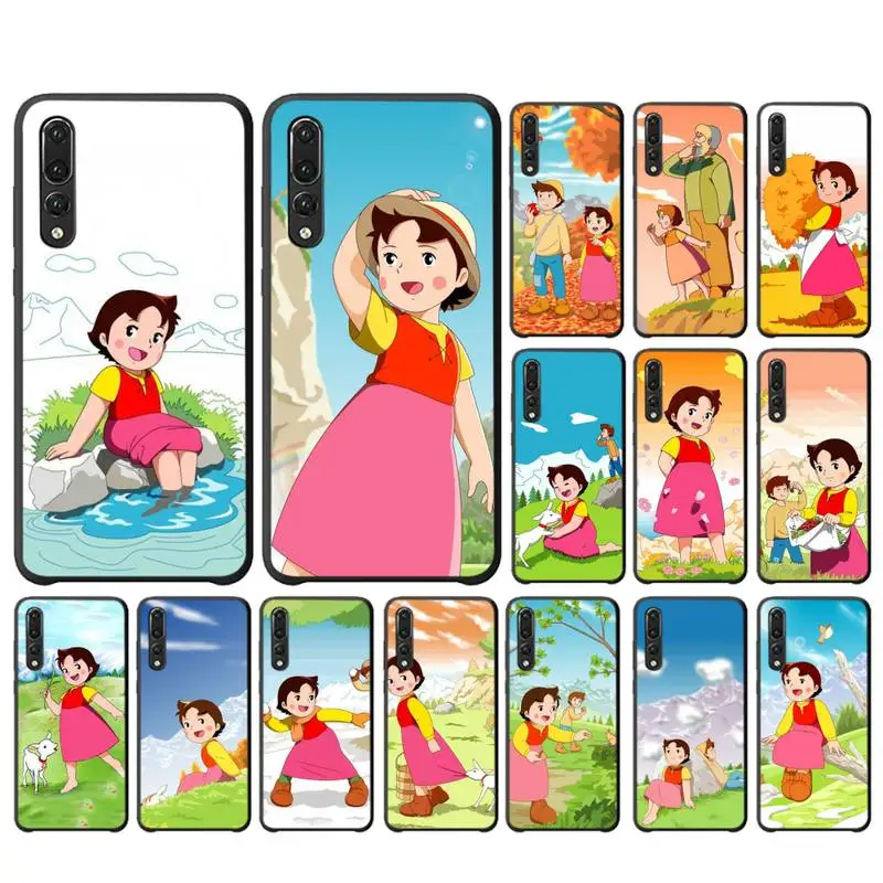 

Cartoon heidi Phone Case For Huawei Y6 2018 Y7prime2019 funda Case for Y8p Y9 2019 Capa