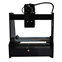 desktop diy rotation 15w laser engraving machine for cylindrical object printer working on cambered material