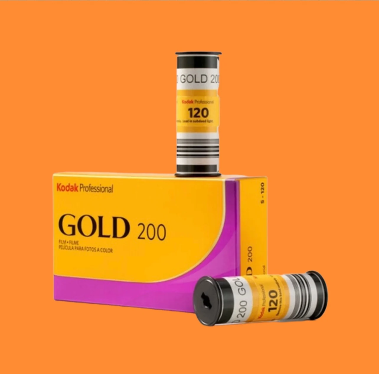 Kodak Gold 200 Professional IOS 120 мм цветная отрицательная пленка 1-5 рулонов в стиле ретро |