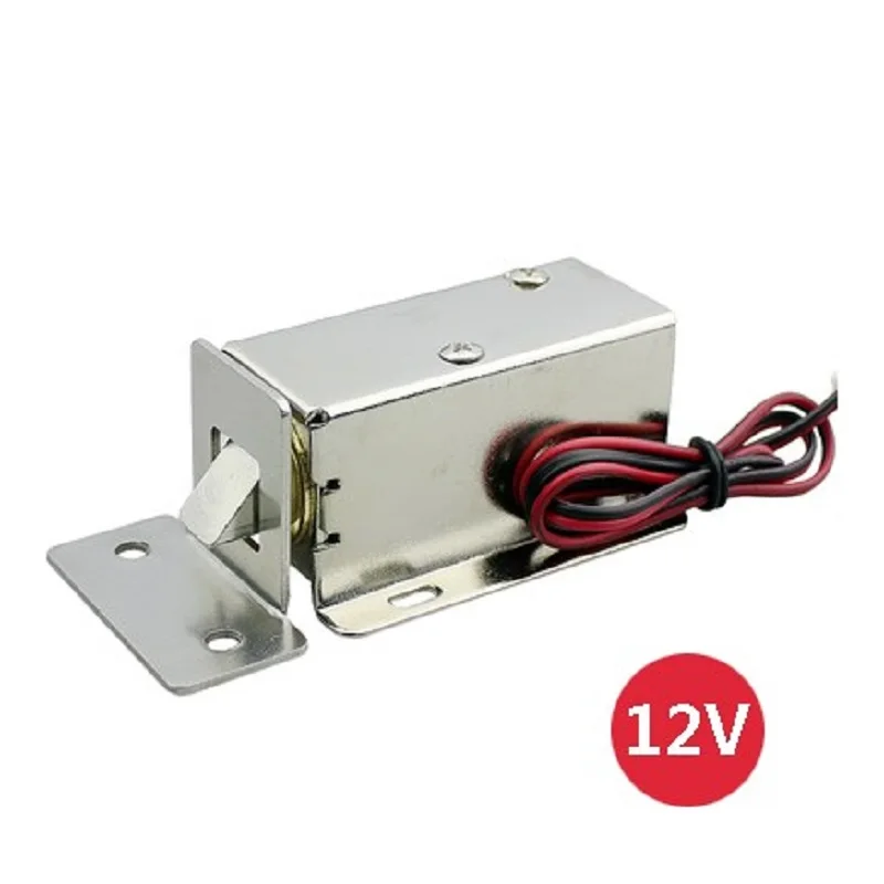 

DC 12V 0.8A электронная фотомагнитная защелка с длинным временем мощности с наклонным пружинным болтом для ящиков