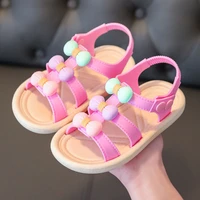 fashion kids sandals girls flowers simple lovely childrens sandals princess single shoes soft soled non slip leisure girls shoe