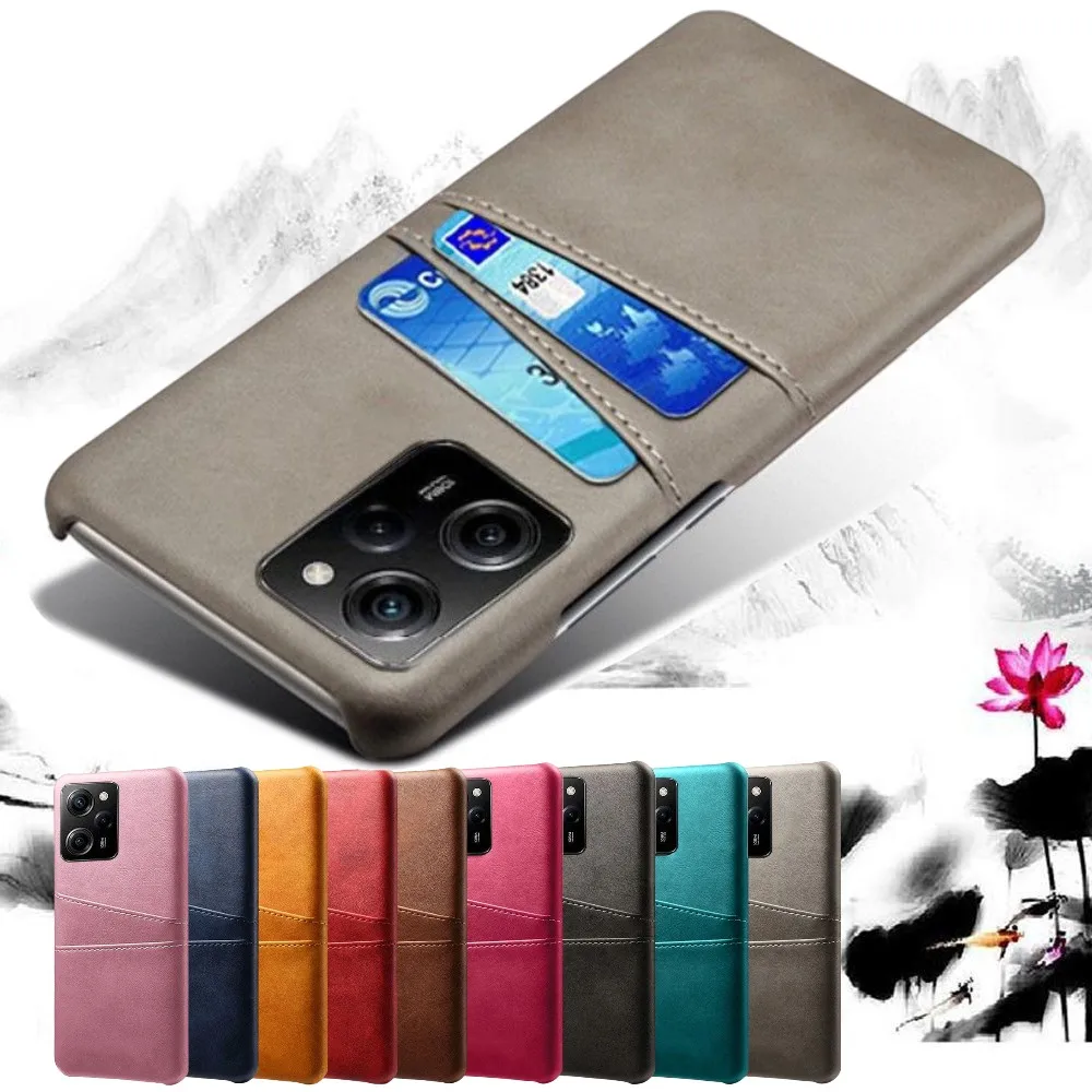 

Case For POCO X5 Pro Wallet Credit Card Holder ID Slot Case Poco X5 Pro Case Pocophone X 5 Pro Cover Coque Little X5PRO