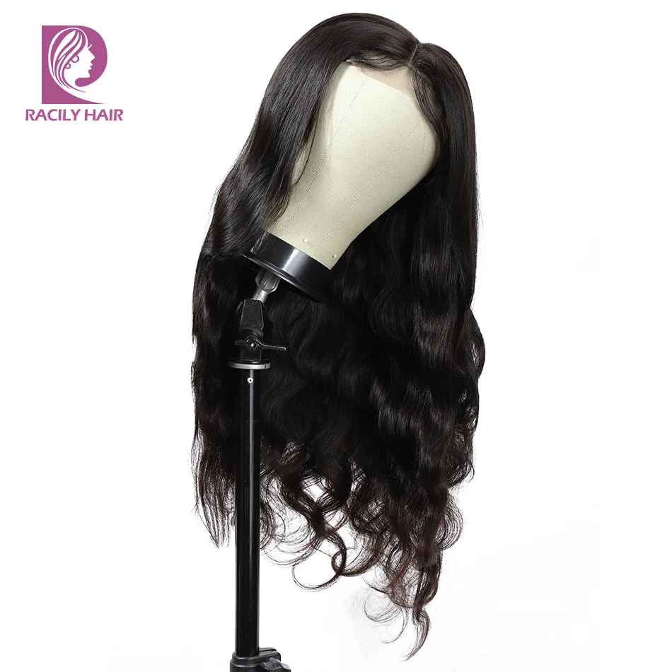 

Body Wave Lace Front Wig 4x4 Lace Closure Wig Natural Black 4x4 HD Lace Closure Brazilian Wigs For Women Remy Human Hair Wig