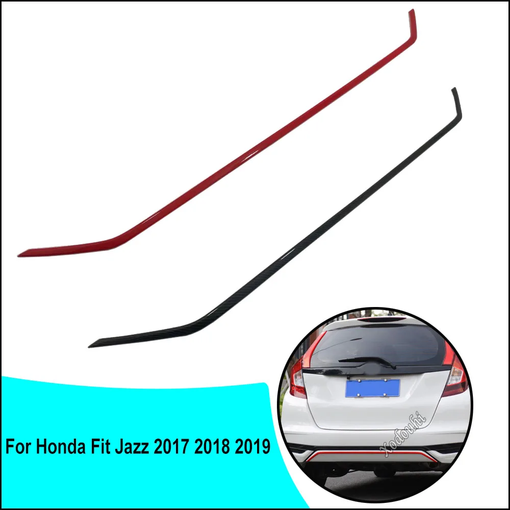 

1 шт., наклейка на заднюю дверь автомобиля для Honda Fit Jazz 2017 2018 2019