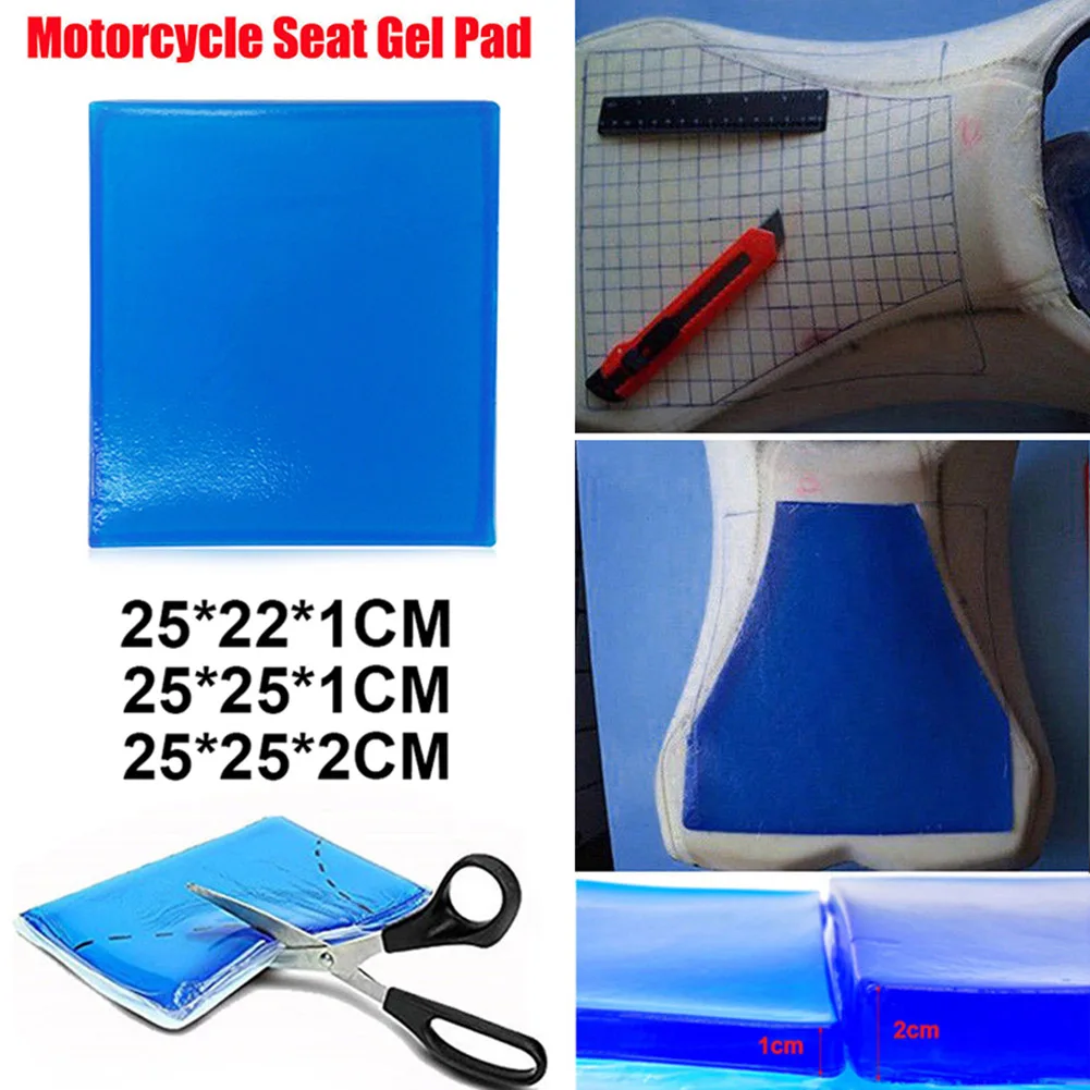 

Motorcycle Seat Gel Pad Shock Absorption Mat Comfortable Soft Cushion Blue