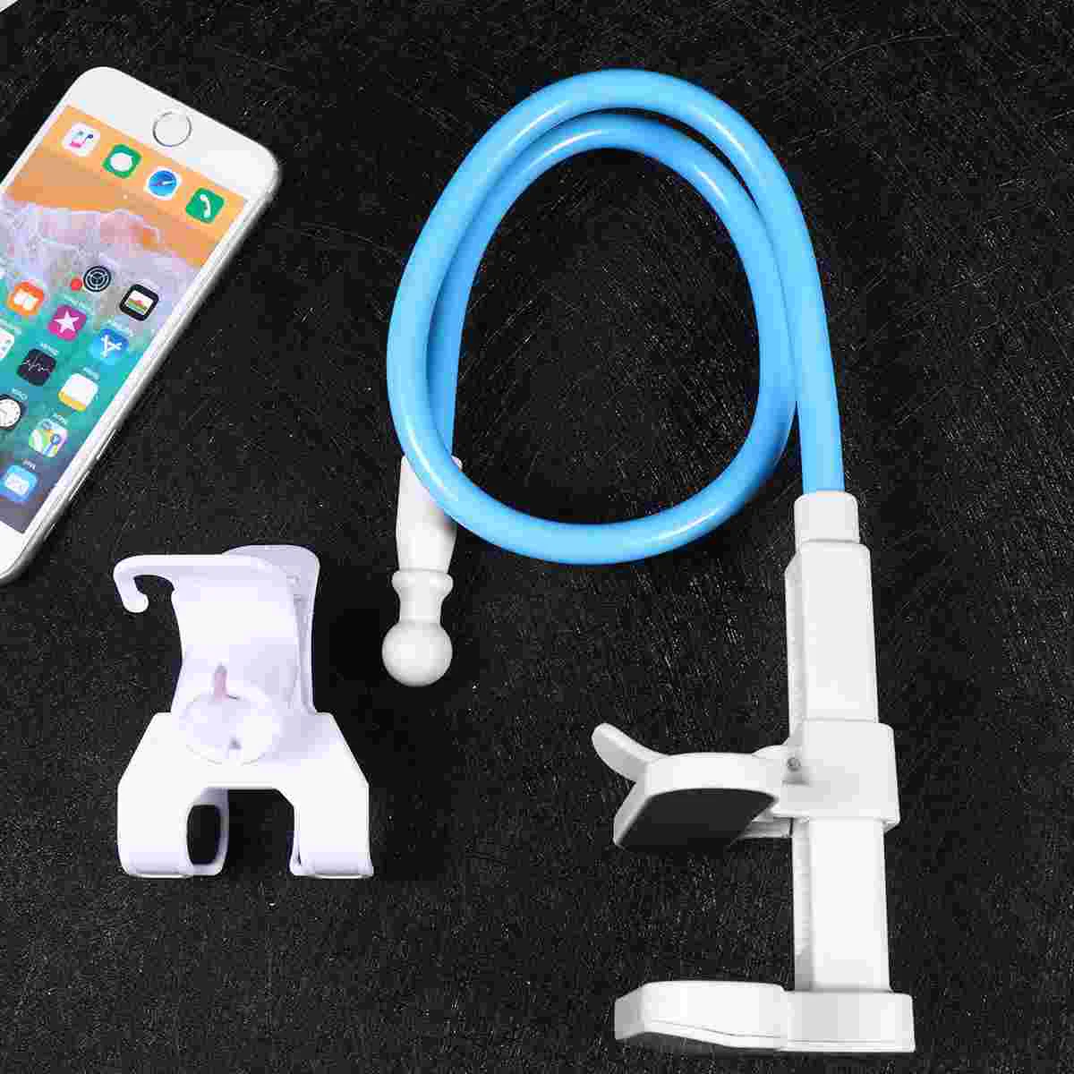 

1 pc Phone Holder with Clip Base Flexible Long Arm Bracket Support for E-Reader