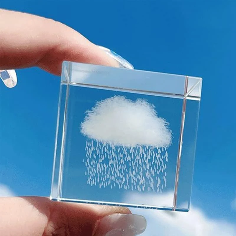 

Креативные хрустальные украшения, Дождевые облака, Дождевая капля, искусственная форма, Декор для дома и офиса, подарок на день рождения и Д...