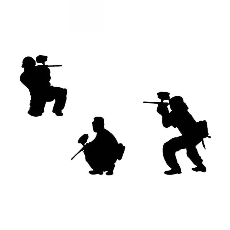 

Interesting Car Stickers Creative Combat Shooting Uniform Vinyl Decals Body Rear Window Decorative Decals,17cm*10cm