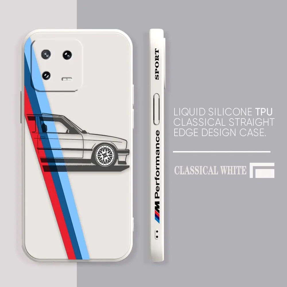 Case For Xiaomi PCOO F3 F4 F5 M3 M4 M5 X3 X4 MIX 3 4 Black Shark 4 5 GT Pro 4G 5G Case Funda The Blue Sky And White Clouds B-BMW