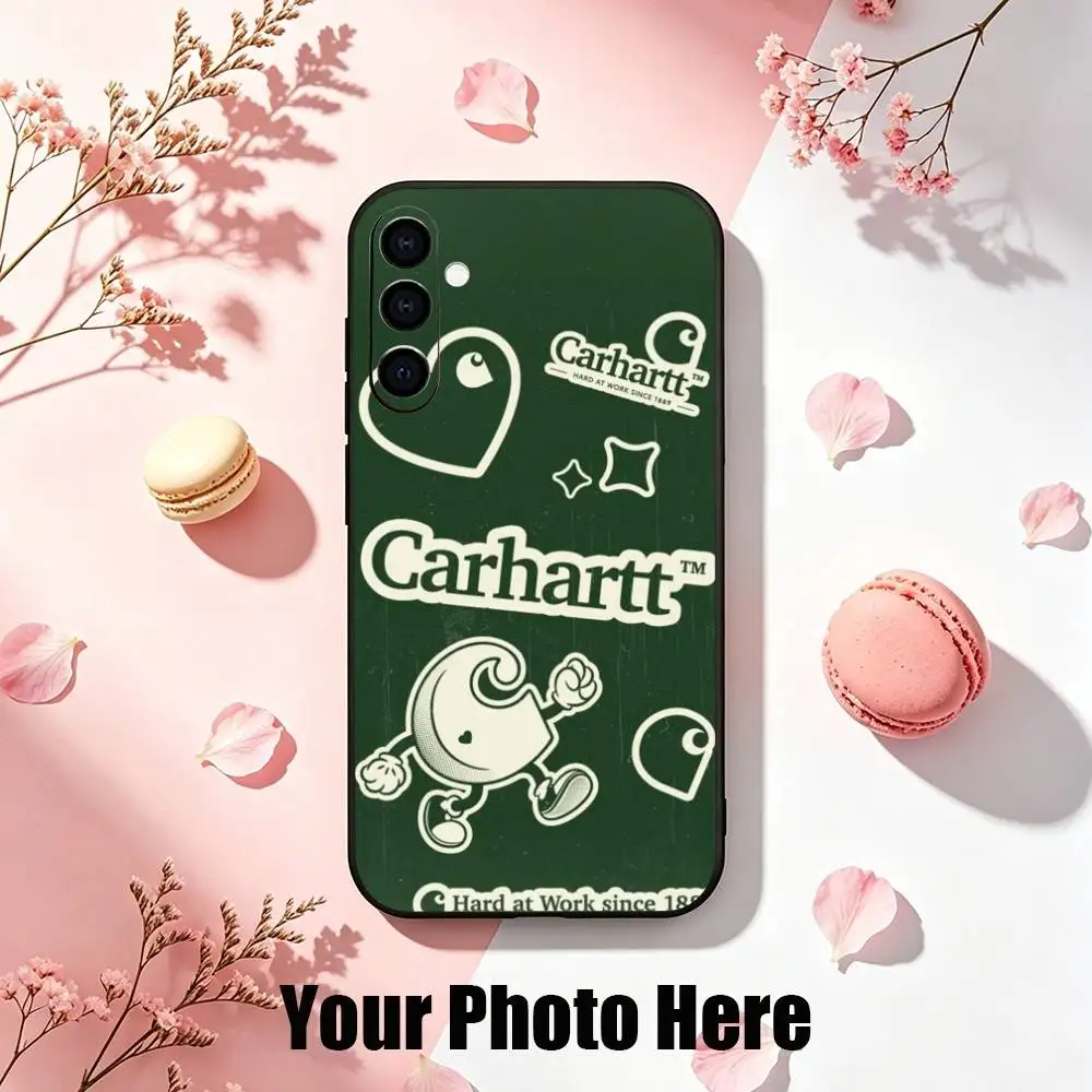 Фото Самый продаваемый чехол Carhartts V-Vintage для Samsung Galaxy A73, A72, A71, A70, A53, A52, A51, мягкий силиконовый черный чехол №4