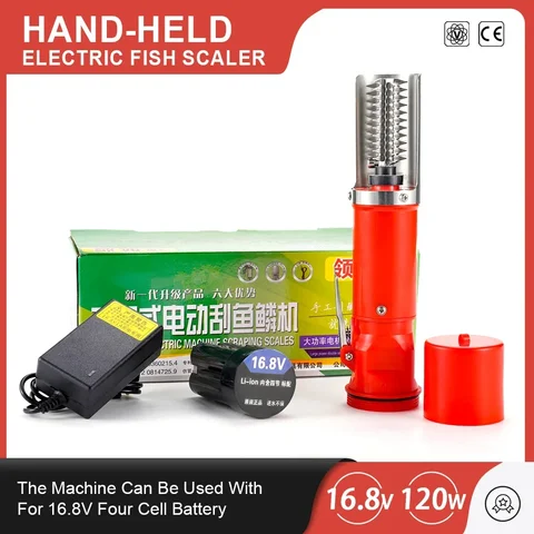 96W Fishing Descaling Machine Charging Portable Universal Electric Scale Machine Cleaning Fish Detergent Remover Scraper Seafood