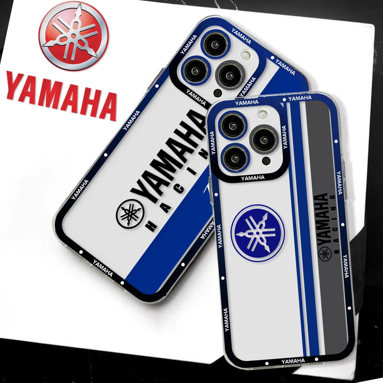 

Motorcycle Racing YAMAHAS Phone Case For iPhone 15 14 13 12 11 Pro Mini Max X XR XS 6 7 8 SE 20 Plus Soft Silicone Transparent