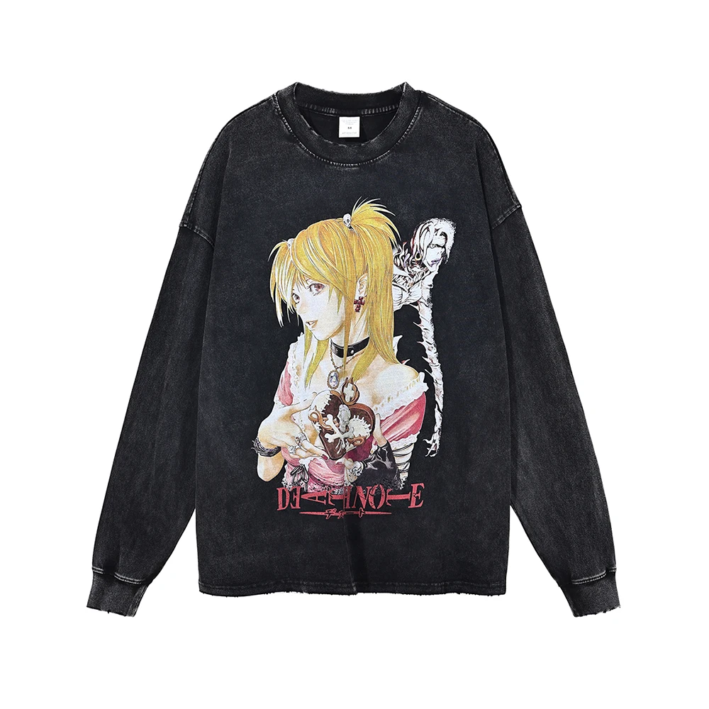 

Y2k Fairy Grunge Oversized Anime T Shirt For Men Vintage Clothes 2022 Autumn Harajuku Graphic T Shirts Long Sleeve Tops T-shirts