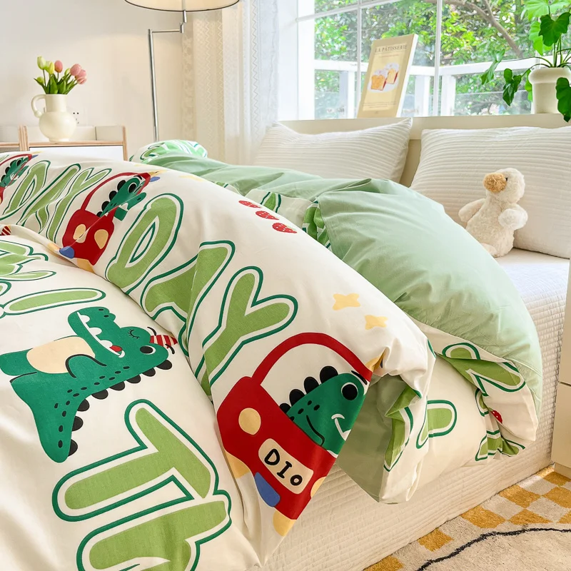 Хлопковое одеяло с принтом из чистого узора мусс-купе (без наволочки) чехол