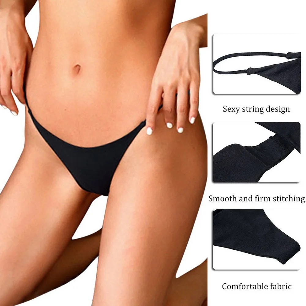 

Women Briefs Bikini Bottom Brazilian Thong Swimsuit Sexy Swimwear Classic Cut Bottoms Biquini Short Swimming Trunks Panty Бикини