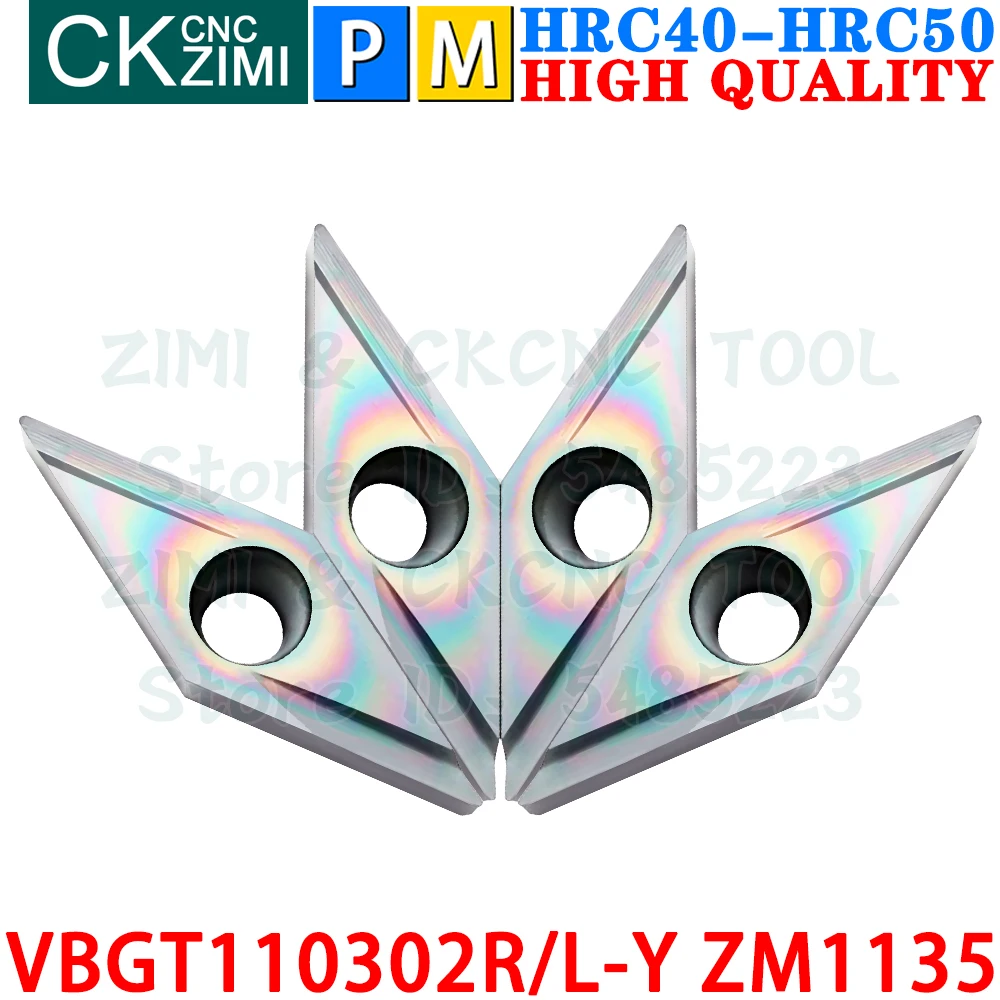 VBGT110302R-Y ZM1135 VBGT110302L-Y VBGT1103 VBGT 1103 Твердосплавные вставки Отделка внешняя