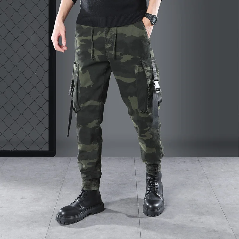 

Men's Camouflage Pants Cargo Pants Straight Leg Pants Multi-pocket Pants Outdoor Men's Tactical Loose Casual Sports Pants