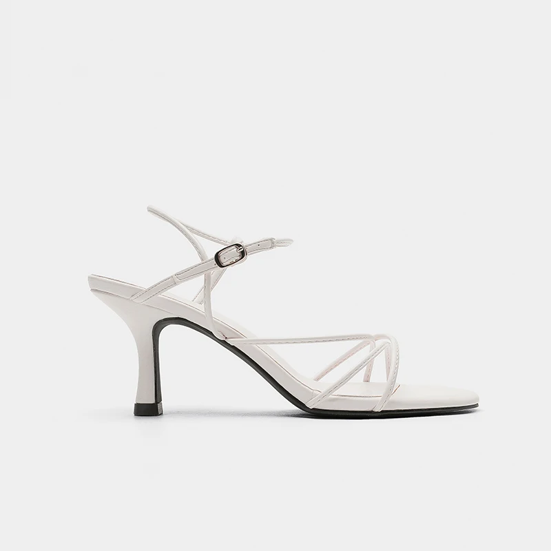 Сандалии женские на высоком каблуке элегантная Летняя обувь с открытым носком